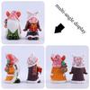 Christmas Hat Resin Dwarf Decoration Christmas Decoration Dwarf Statue Craft Desktop Ornament Home Decor