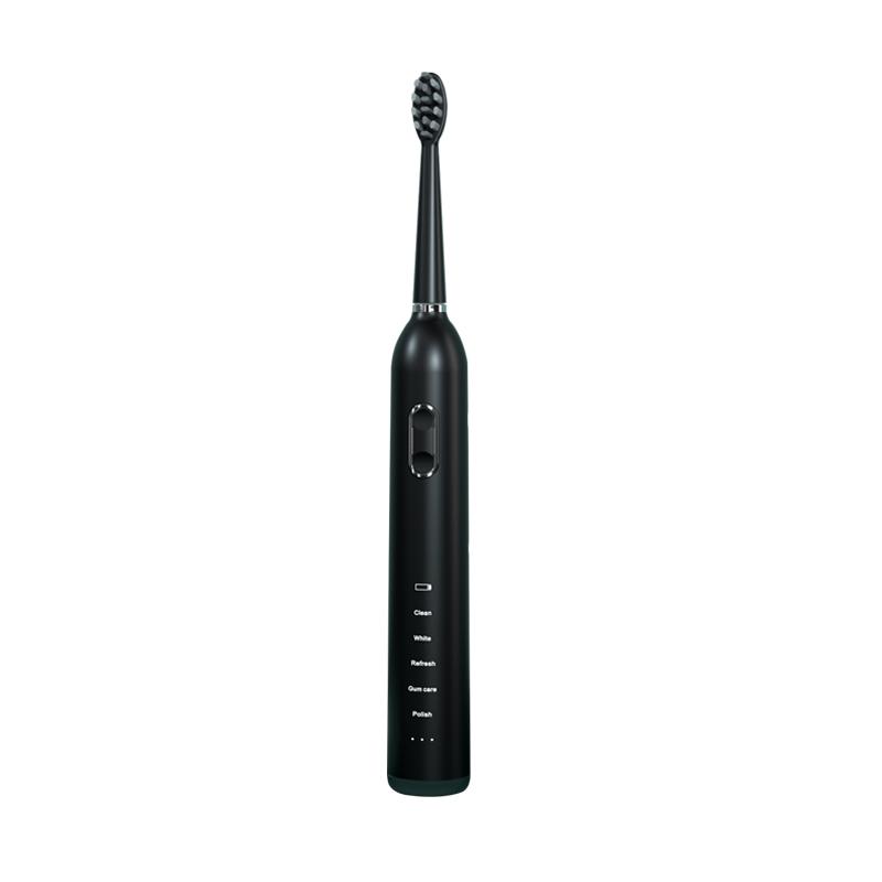360 Automatic Sonic Black Electric Toothbrush Waterproof Portable Travel Rechargeable Electric Toothbrush for Adult чёрный