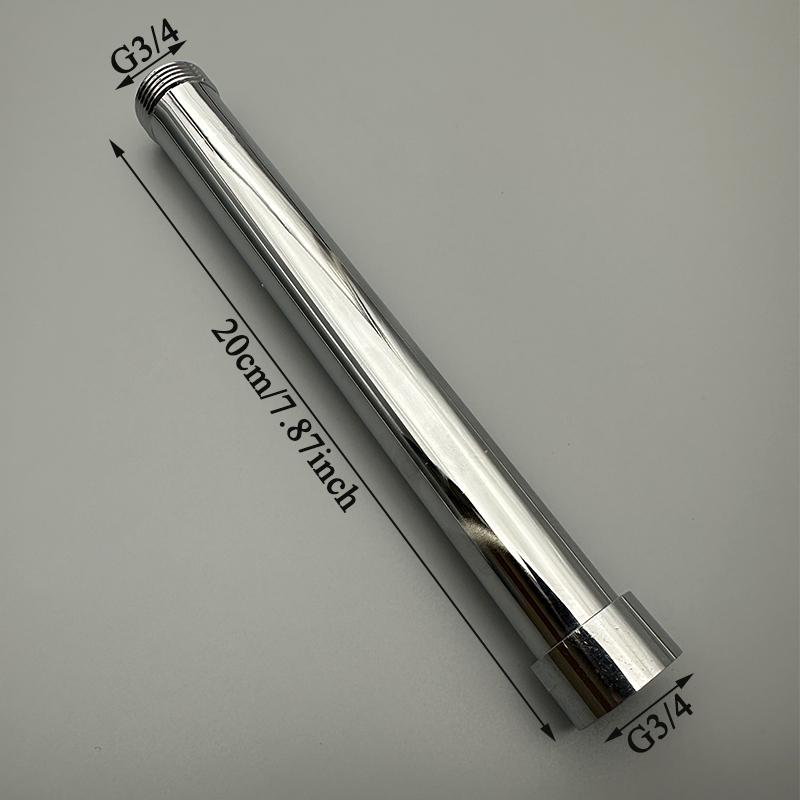 20/30/40/50cm Duschverlängerungsrohr G3/4 Rund Badezimmer Duscharm Edelstahl Rundes Duschverlängerungsrohr Verlängerungsrohr