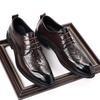 Fashion Luxury Brand Men's Glossy Leather Shoes High-end Banquet Dress Shoes Office Men's Pointed Business Shoes High-quality Versatile