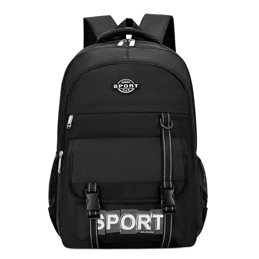 Business Oxford Canvas Backpack With Letter Printing Design For Commuters Daily