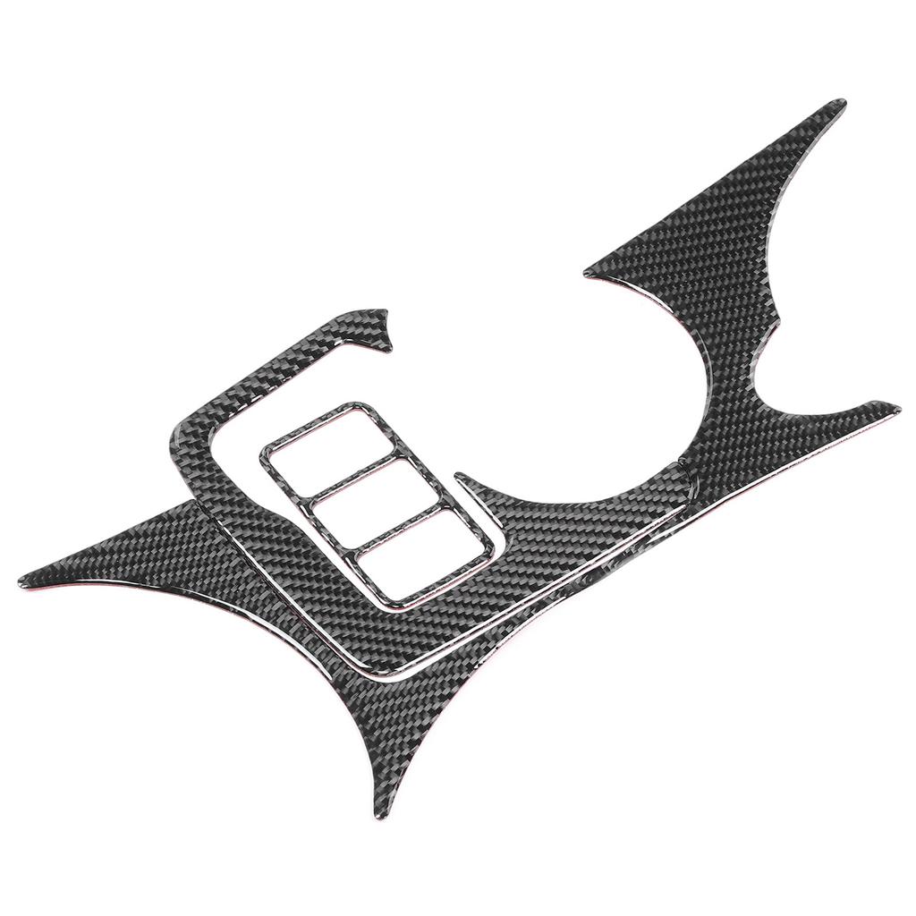 3 st/set Konsol Mugghållare Kolfiberöverdrag Dekorativ Panel Klistermärke Passar till Nissan 370Z Z34