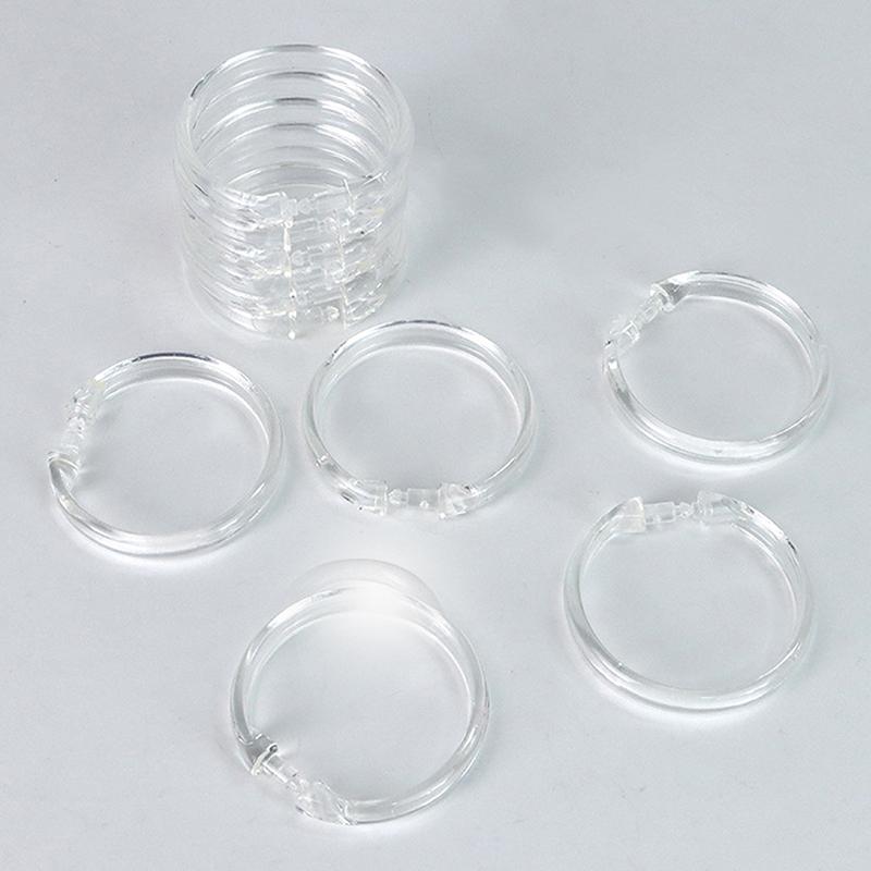 12 Stück Offene Vorhangringe Vorhangringe Runde Ringe Duschvorhangclips Für Vorhänge Und Gardinenstangen