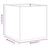 VidaXL Jardinière 40x40x40 cm acier galvanisé, pot de fleurs, support de plantes, lit surélevé, support de jardinière 860666