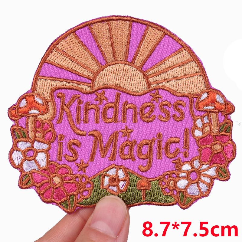 Embroidery Patch Diy Cartoon Patch Iron On Patches For Clothing Letter Embroidered Patches For Jackets Ironing /Sew Applique