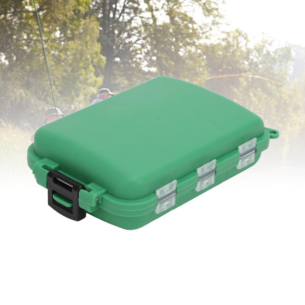 2 Stück Angler-Köderbox Wasserdicht Große Kapazität Kunststoff Tragbar Angelköder Haken Aufbewahrungsbox Behälter für Outdoor-Camping Angeln