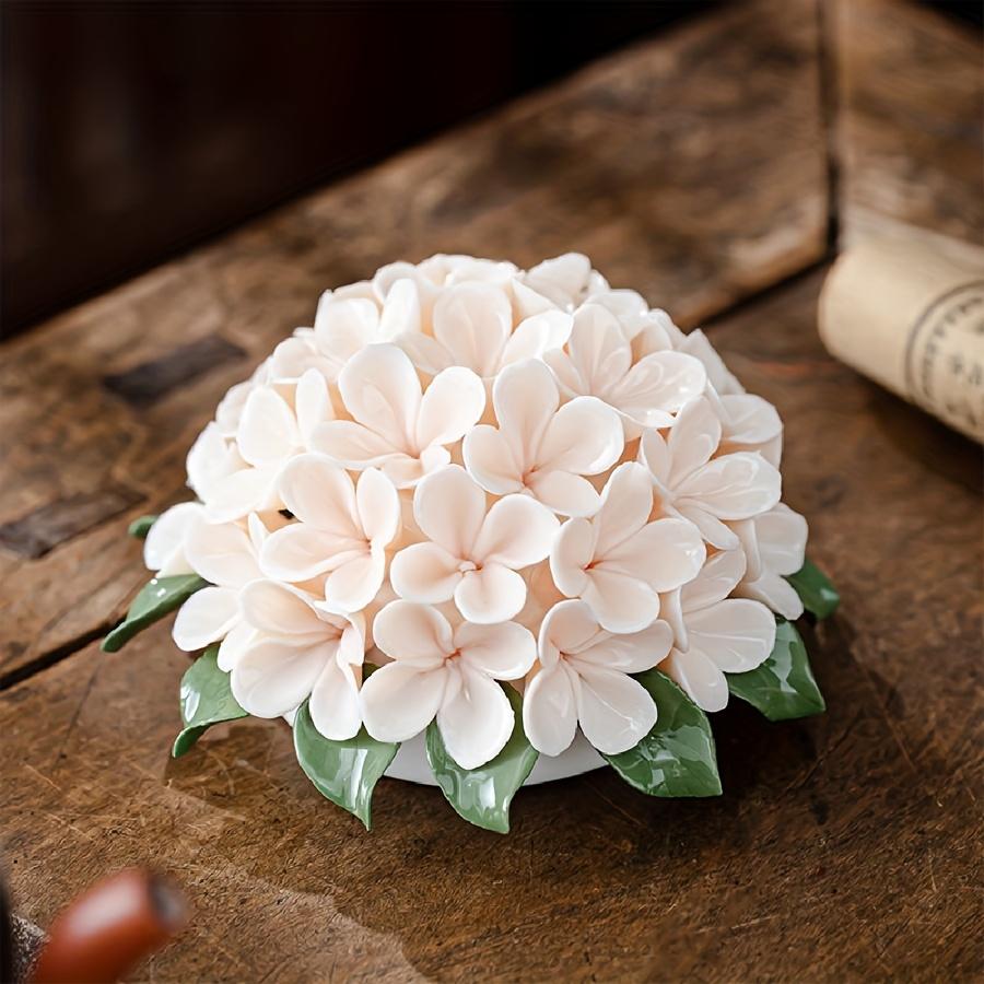 

Ceramics Hydrangea Flower Aroma Holder Incense Holder Teahouse Incense Burner Ornament Reed Diffuser Stand Home Fragrance Gifts розовый