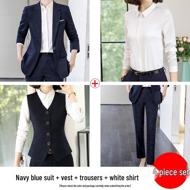 Women's Professional Autumn Suit Set: Office & Sales Formal Wear