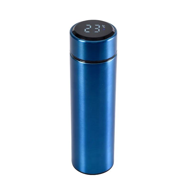 500ml Smart Water Bottle Stainless Steel Thermos Temperature Display Leakproof Vacuum Flasks Coffee Cup Milk Mug Straight Cup Gift Water Cup Ya924
