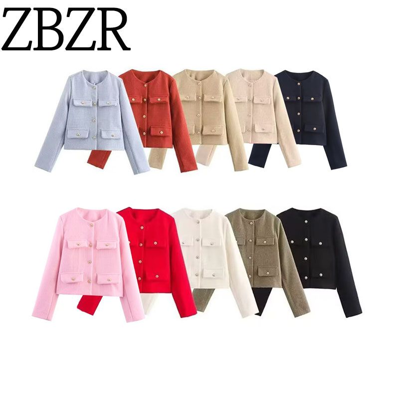 ZA Fall and Winter New Women's Wear ZR Fashion Style Fashion Flip Cover Short Suit Outwear 3046278 800