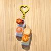 Simulated Keyboard Fidget Keychain Mini Keyboard Button Bag Pendant Bread Keycap Bag Charms  Gifts
