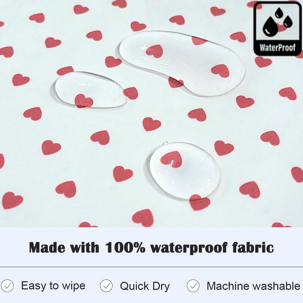 Wasserdichte Kinder-Schürze, Langarm-Schürze, Süßes Design für Mittagessen, Malen, Kindergarten und Vorschule, für Jungen und Mädchen, Alter 1-10, Rosa Herzpunkt