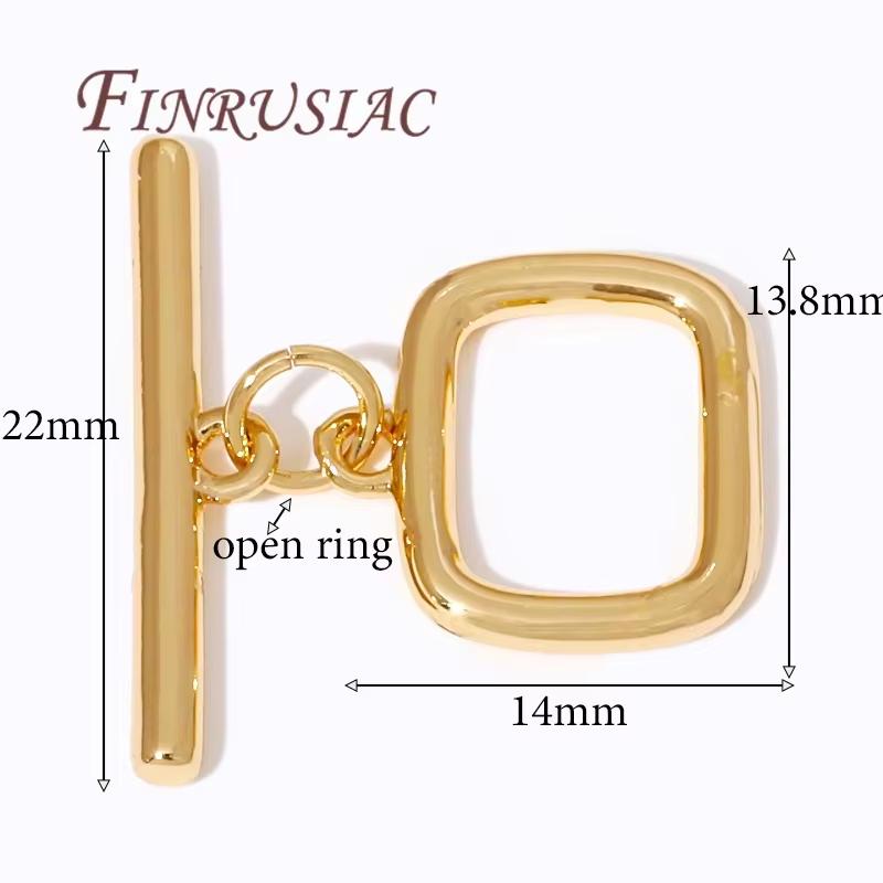 

18K Real Gold Plated OT Clasp Toggle Clasp For Jewelry Bracelets Accessories Connectors For Jewelry DIY Jewelry Making Supplies 1 piece