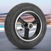 10 Inch Rubber Inflatable Electric Scooter Tire Aluminium Alloy Front Wheel Hub Symmetric Figure