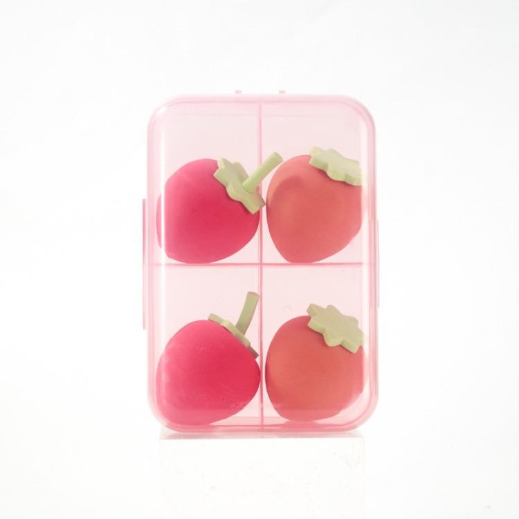 4/5/6ks Sada houbiček na make-up Kosmetická labutěnka pro krémový krémový korektor na make-up s krabičkou Flower Series