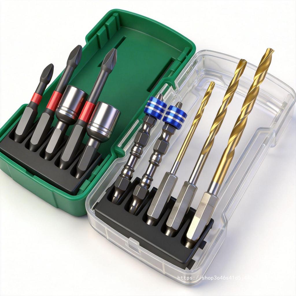 10-Piece Magnetic Hex Shank Screwdriver & Drill Bit Set