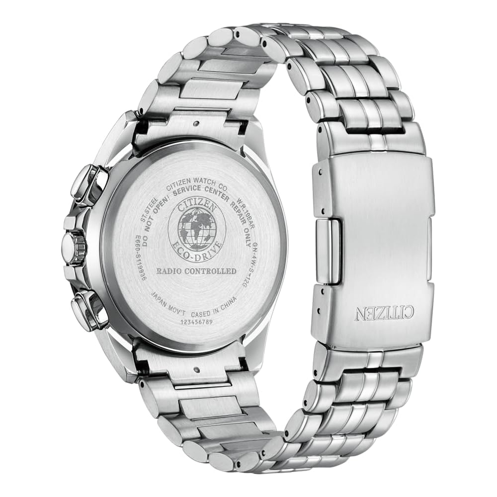 Citizen Eco-Drive Radio-Controlled Chronograph Direct Flight Men's Watch Silver