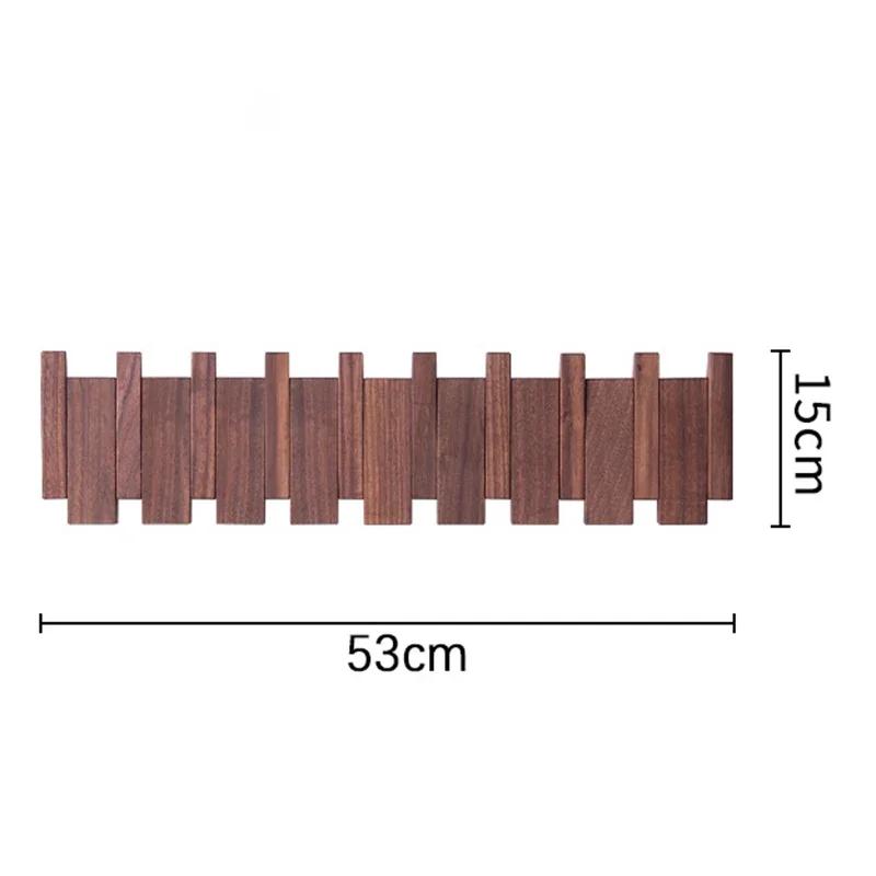 Beech Wooden Clothes Hangers Wall Mounted Organizer Clothes Hangers Piano Cap Hat Hanging Organizers Multipurpose Clothing Rack