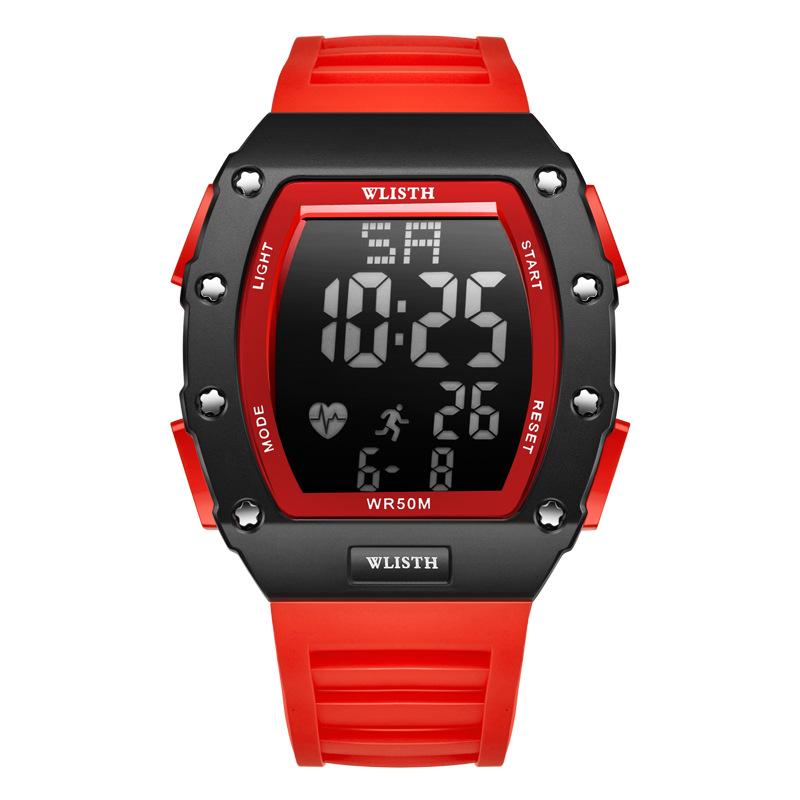 Personalized Waterproof Men s Sports Watches - Barrel-Shaped Wristwatches