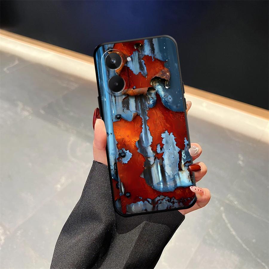 

Rust Marks Case for Realme C15 C12 Nazro 50 50i C33 C35 C53 C55 12 14 11 Pro GT Master Neo2 C21 P3 Ultra C25 Phone Cover realme C33