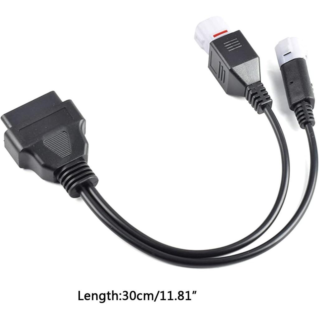 3 Pin + 4 Pin + 6 Pin Motorcycle OBD Diagnostic Cable 4 Pin Cable 3 Pin OBD2 6 Pin 3 In 1 Male Adapter Cable Motorcycle Diagnostic Cable