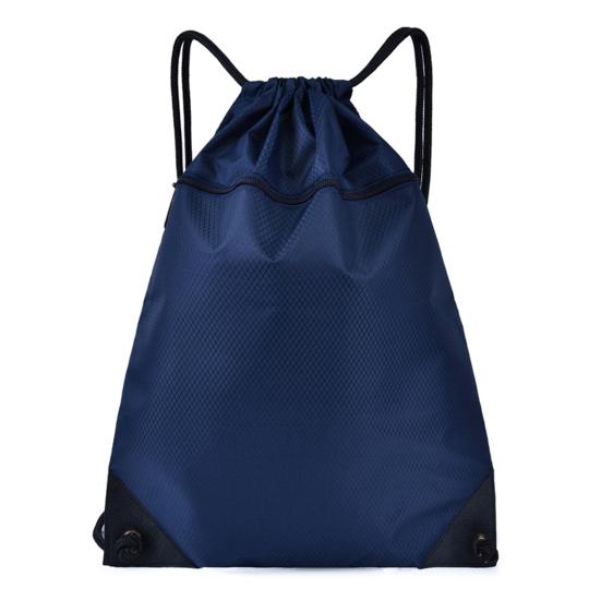 Unisex Sports Backpack Foldable Water-resistant Pure Color Drawstring Backpack for Workout