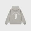 Boneless Arc-Shaped Basic Font Letter Print Heavyweight Sweatshirt American High Street Retro Long-Sleeve Top