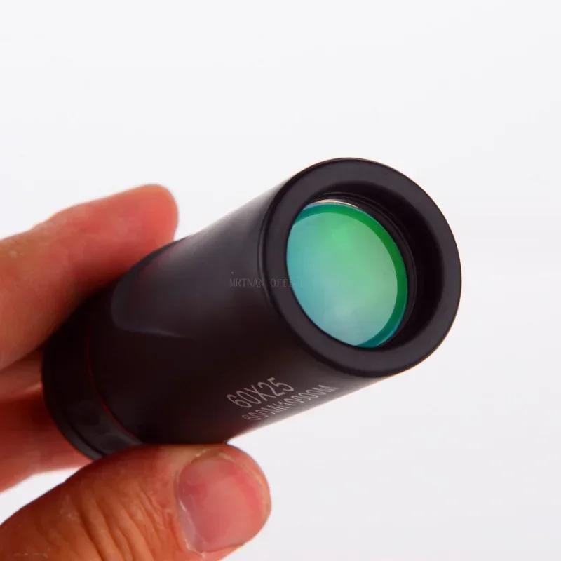 60X25/100X25 Monocular Telescope Mini Portable Optical Coating High-definition High-magnification Outdoor Observation Telescope