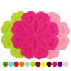 4pcs Assort 4 Colors Trivet Mat Silicone Dish Drying Mat Heat Insulation Mat  Hot Dishes