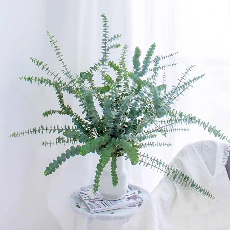 10pcs Artificial Eucalyptus Stems Leaf Home Flowers Bouquet Centerpiece Wedding Christmas Decor Fake Eucalyptus Greenery