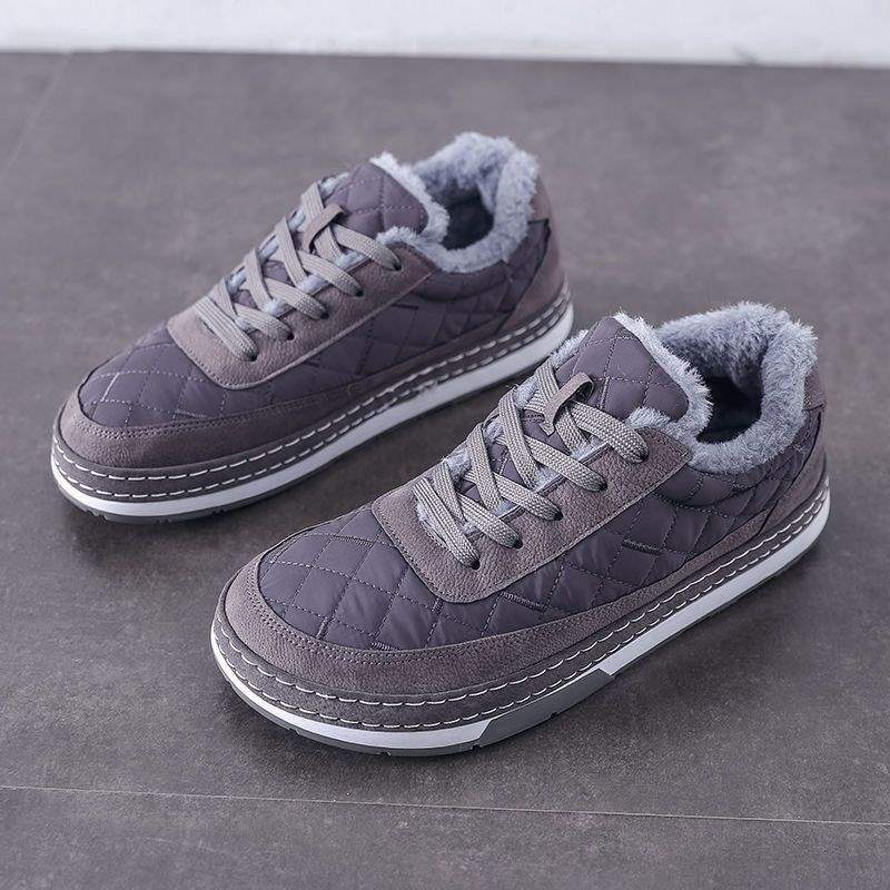 

Cotton shoes men s winter 2025 new velvet thickened warm casual sports trendy shoes autumn and winter ugly clown shoes men 42