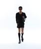 MORE THAN BLACK Logo Micro Shorts