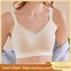 Women's Wire-Free Full Cup Support Bra with Anti-Sagging and Chest Gathering Pads