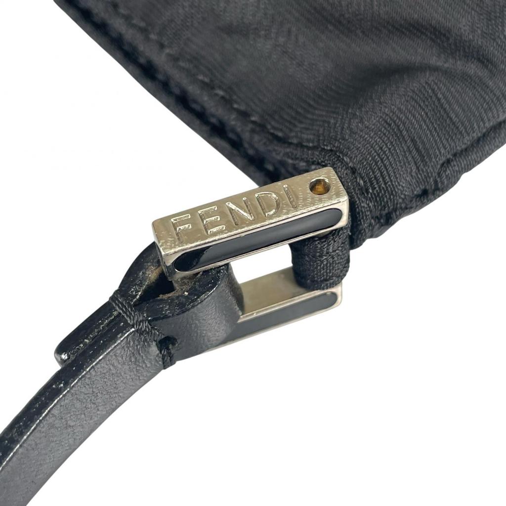 Fendi Zucca Handbag Black Women Used