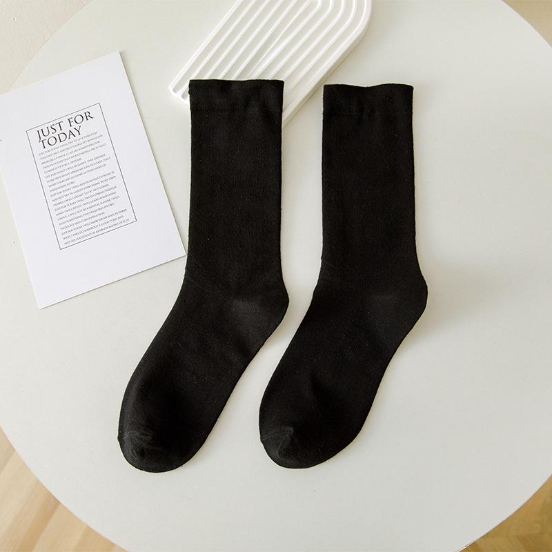 Women's Mid-Calf Pure Cotton Maternity Socks - Spring/Summer Loose Fit Scrunch Style Knee-High Socks