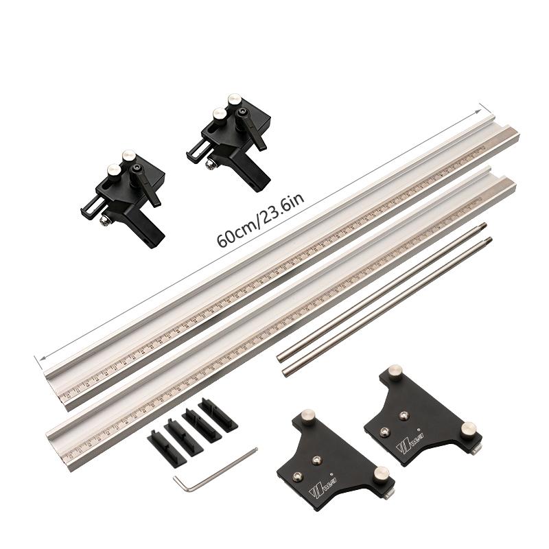 Parallel Rail Guide System Aluminium Alloy Circular Saw Track Set Fixed Guide Rail Bracket For Track Saw Track Repeatable Cuts