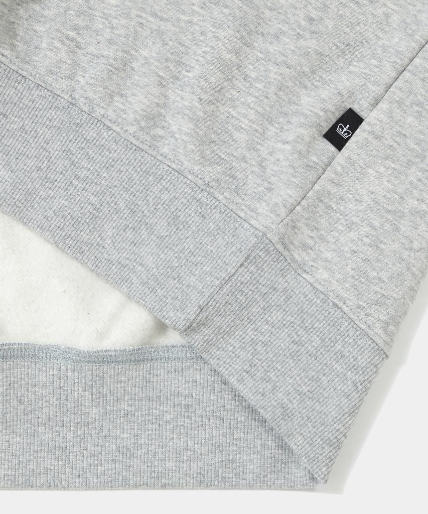 COLUMBIA UNIVERSITY 1754 Arch Boucle Fleece Crew Neck_Gray