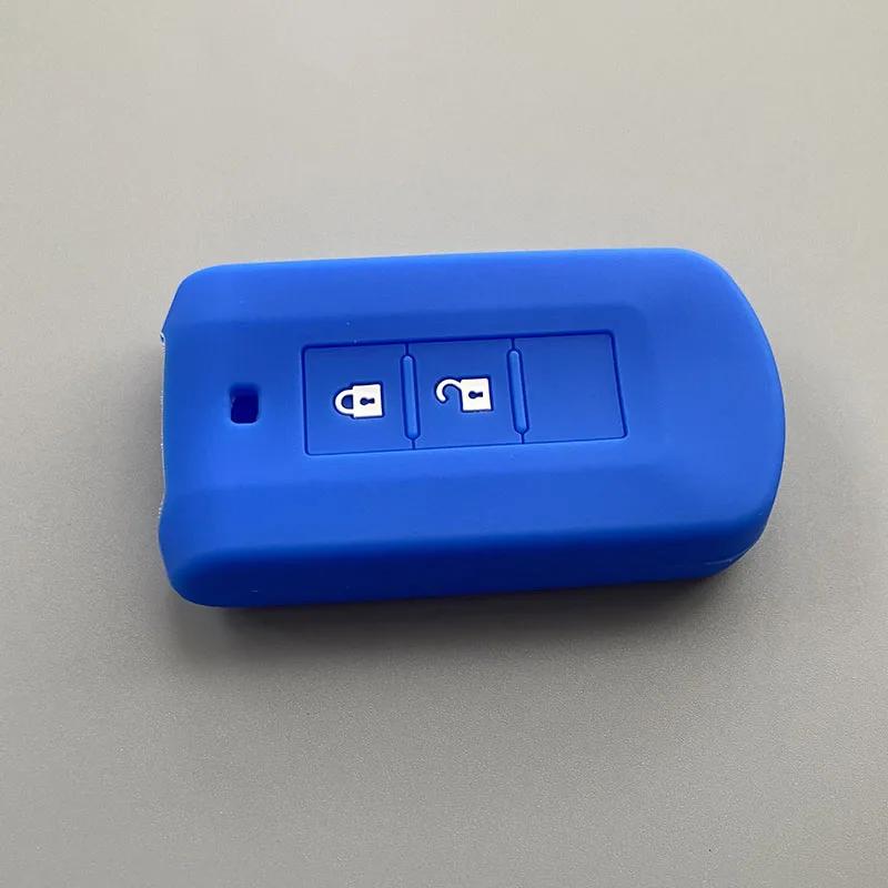 Silicone Car Key Cover Case Shell protector For Mitsubishi L200 ASX Outlander Eclipse Cross Pajero Sport Lanacer 2button key