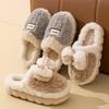 Cotton slippers autumn and winter 2025 new indoor home non-slip thick-bottomed warm plush slippers