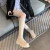 But Knee Boots Women's Autumn and Winter Europe and the United States New Thick-soled Thick Heel Fashion Thin Knight Boots