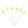 20pcs Eco Friendly Disposable Straws Paper Drinking Straw Party Supplies Daisy Straws  Wedding