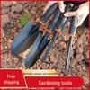 Dual-Use Gardening Tool Set: Small Shovel, Iron Rake, and Hoe for Planting and Catching