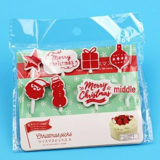 Halloween & Christmas Cartoon Fruit/Bento Forks - Cute Mini Picks for Kids, Creative Plastic Cake Forks