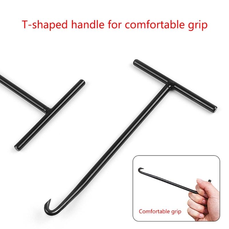 T-Handle Type Motorcycle Exhaust Spring Hook Exhaust Spring Puller Tool Fit for Vehicle Brake & Riding Mower Platform
