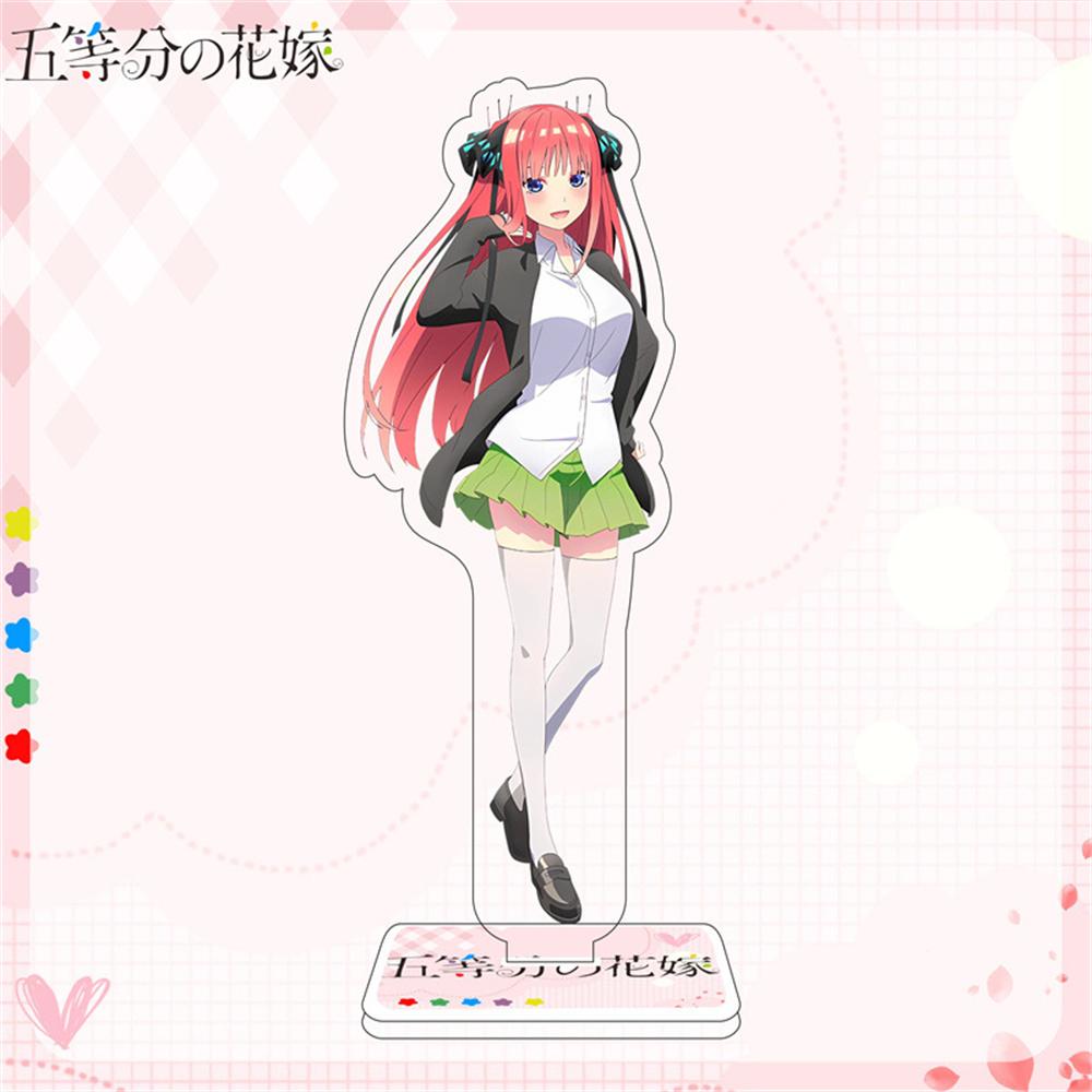 10PCS Charm Anime The Quintessential Quintuplets Nakano Acrylic Stand Model Cosplay Characters Ornament  Accessories Goods Gifts