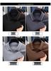 Autumn 2025 Wool Lapel Knit Sweater for Middle-Aged Men - Lightweight Base Layer Shirt
