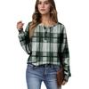 Women's Casual Shirts Long Sleeve Tops Button Up V Neck Loose Knit Fall Favorites For Women