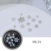 Claus Party Nail Rhinestones Christmas Nail Charms Christmas Nail Decorations Manicure Accessories