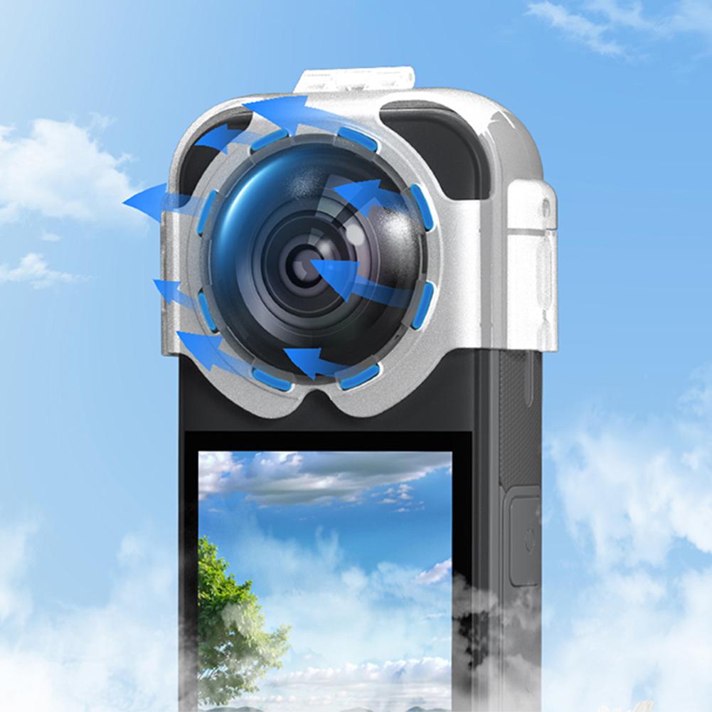 Für Insta360 X5 Objektivschutzabdeckung Kollisionsschutz PC-Objektivschutz Verschleißfester nahtloser Kunststoff-Objektivschutz Objektivschutzhülle