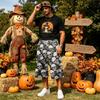Men's Loose Fit Halloween Print Cargo Shorts with Large Pockets